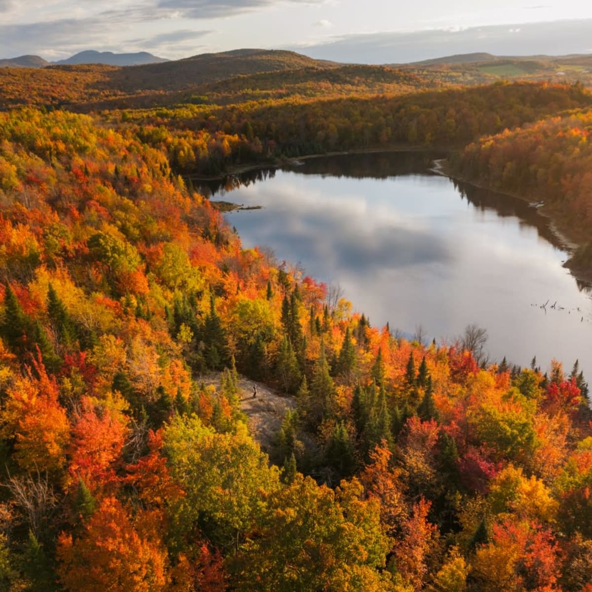 Panorama d'automne dans les Cantons-de-l'Est.