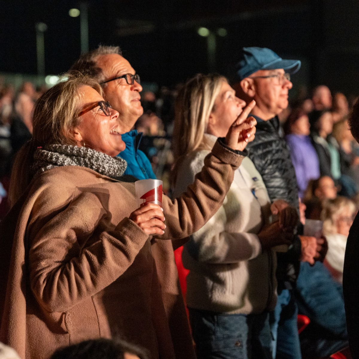 Foule assistant à un spectacle à l'Amphithéâtre Cogeco
