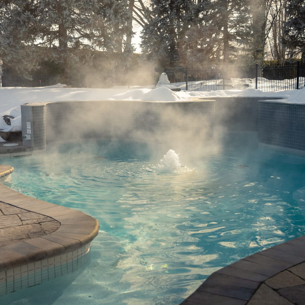 Piscine de l'Auberge Godefroy.