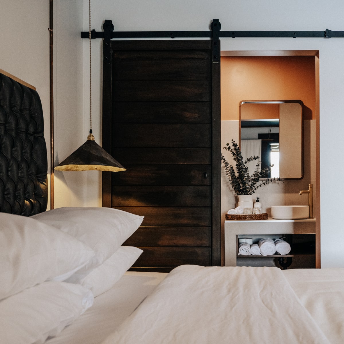 Chambre de l'Auberge Saint-Mathieu.