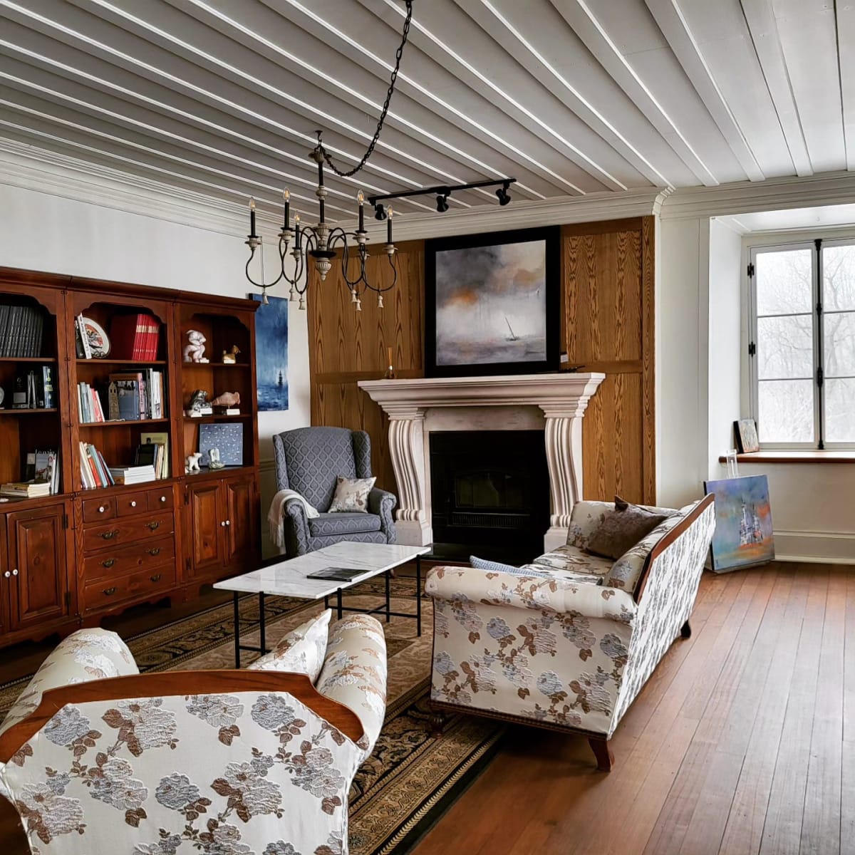 Salon au B&B Le Canadien.