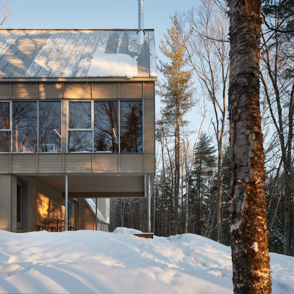 Chalet BESIDE en hiver.