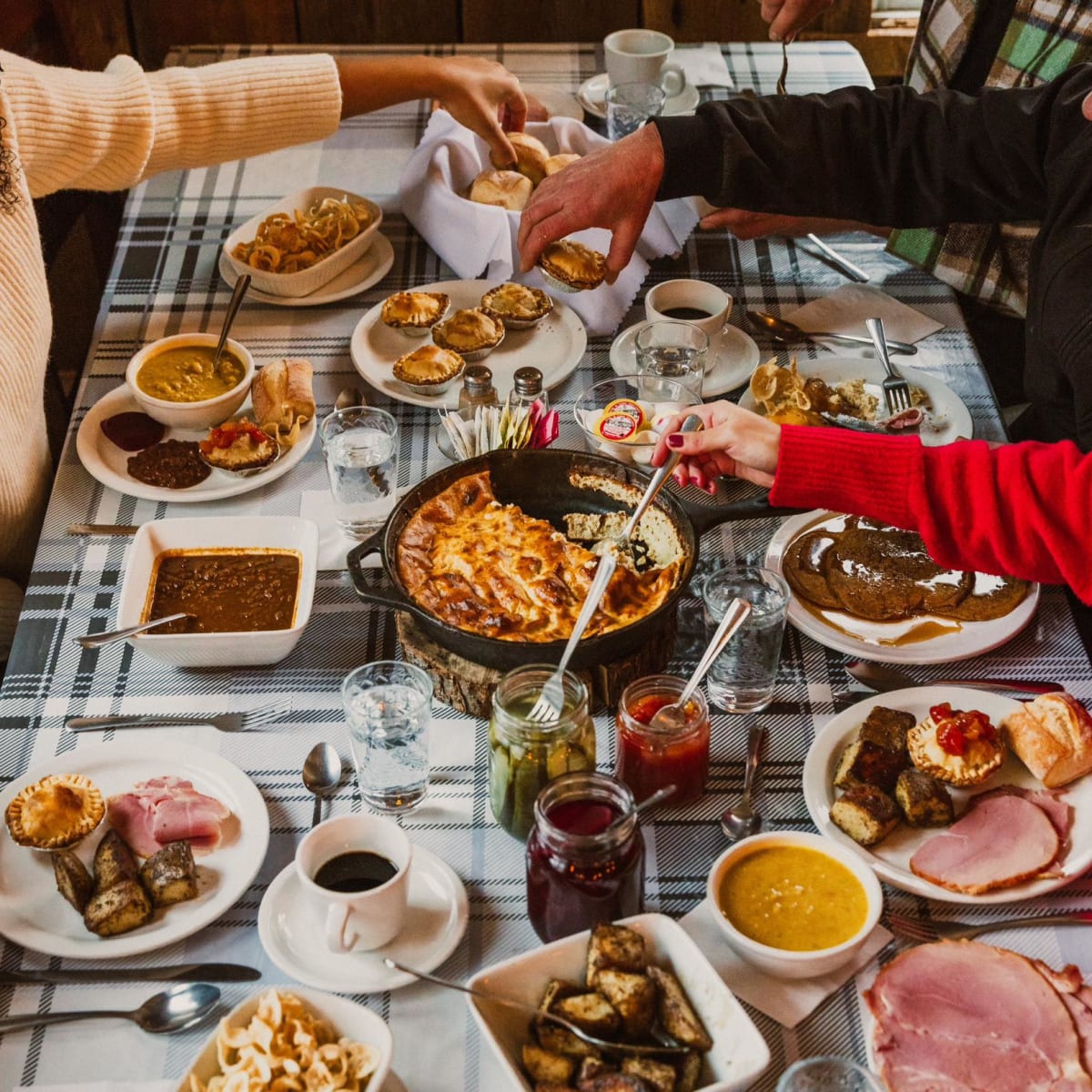 Plats à la Cabane à sucres Les Rondins.