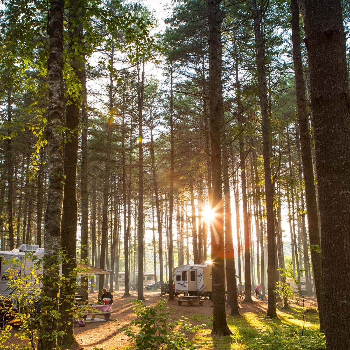 Des VRs au Camping Centre Touristique du Lac-Simon.