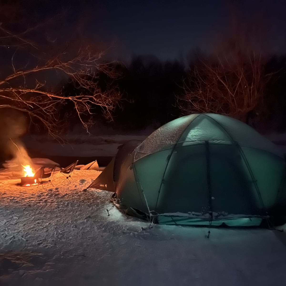 Camping de l'Île - Camping hivernal