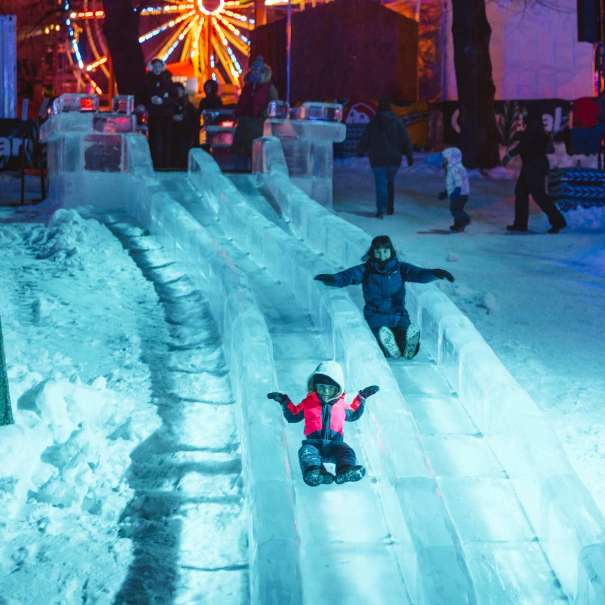Glissade au Carnaval de Québec.