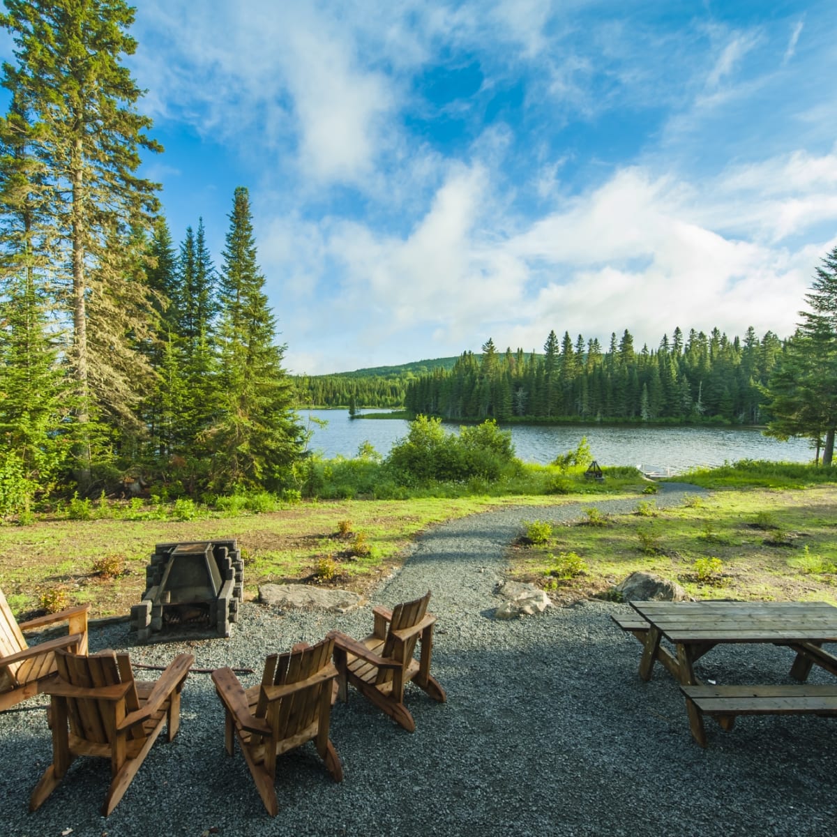 Chalets de la réserve faunique de Rimouski