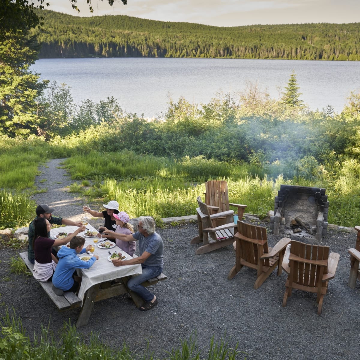 Chalets de la réserve faunique de Rimouski