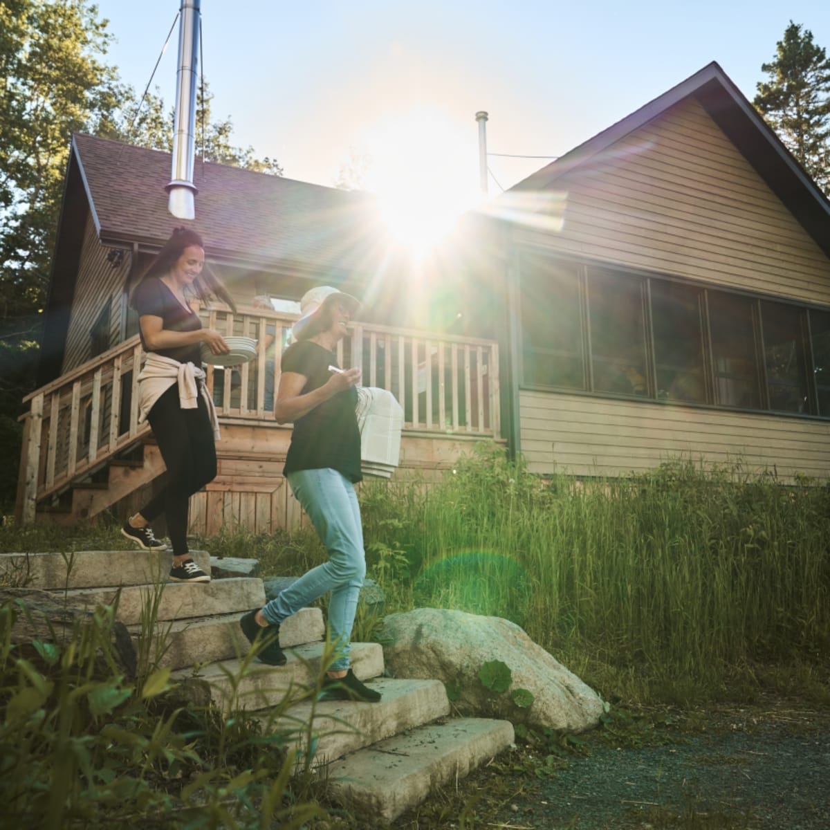 Chalets de la réserve faunique de Rimouski