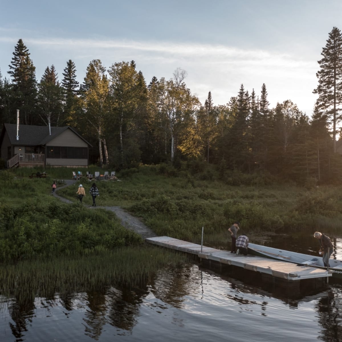 Chalets de la réserve faunique de Rimouski