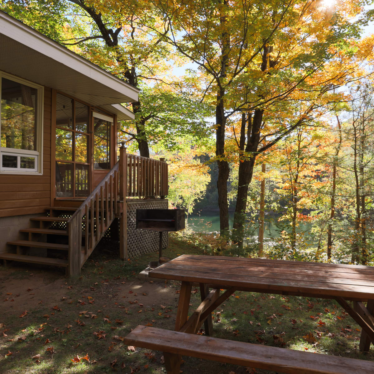 Chalets Lanaudière en automne.