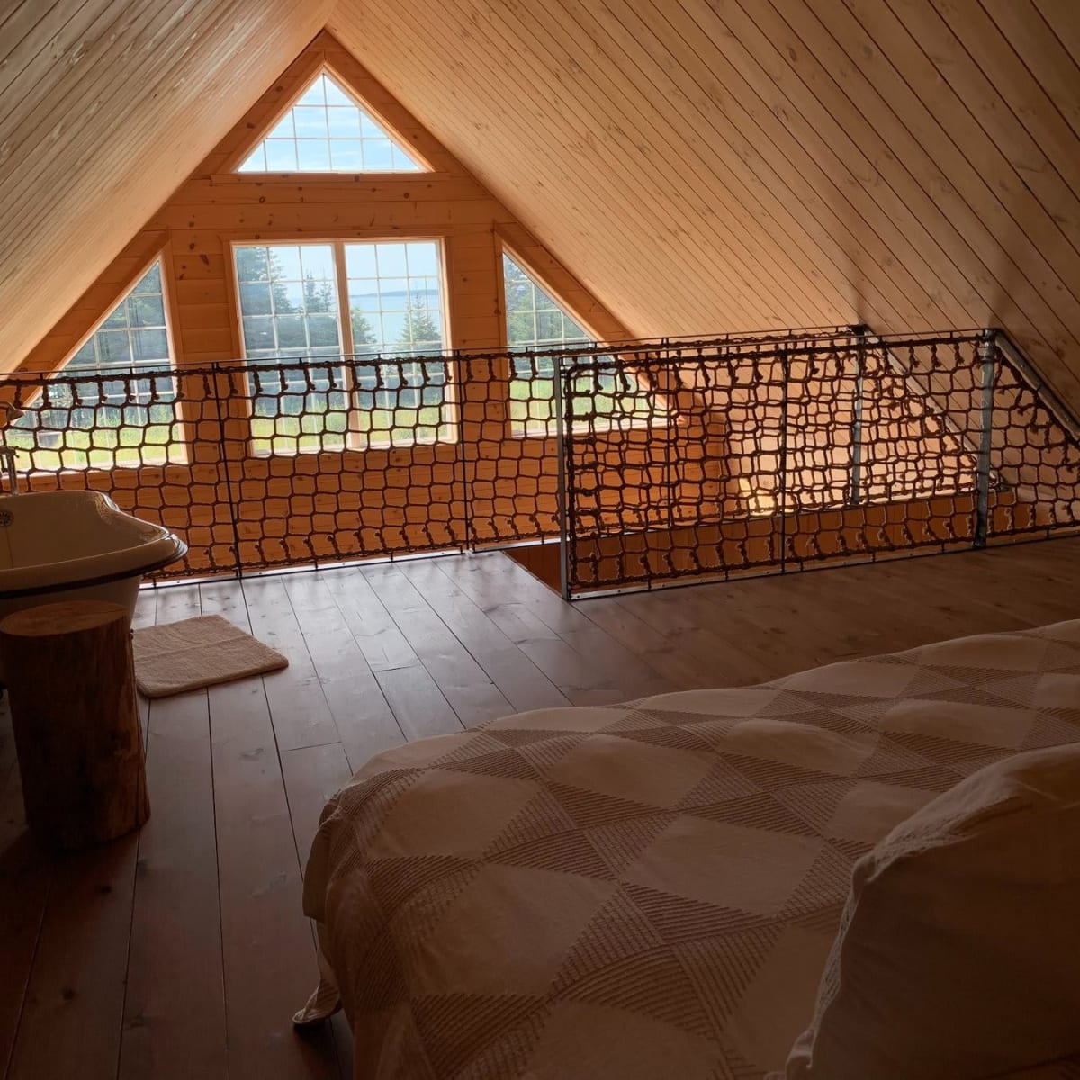 View from one of the Chalets Minganie.