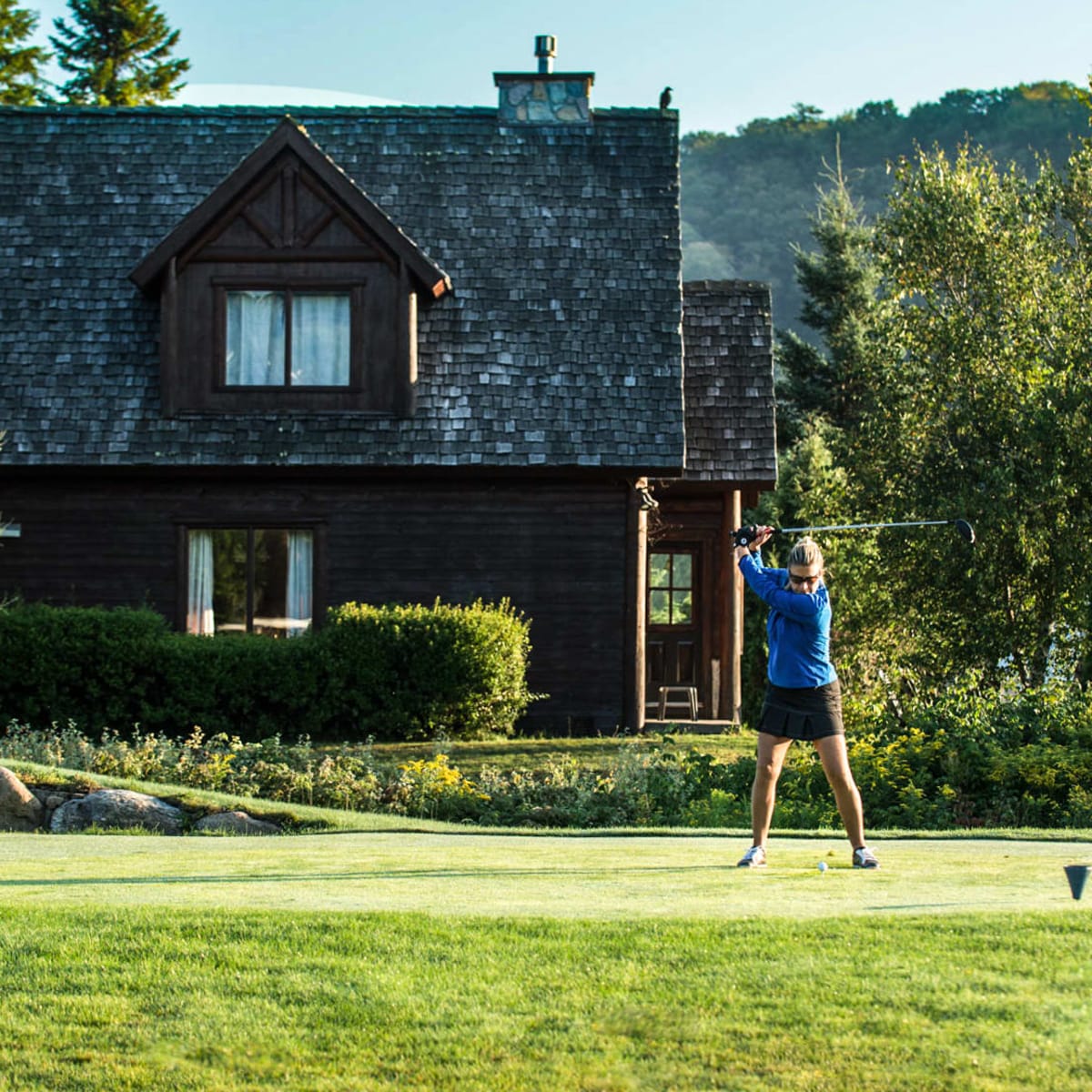 Les Chalets Royal Laurentien en été.