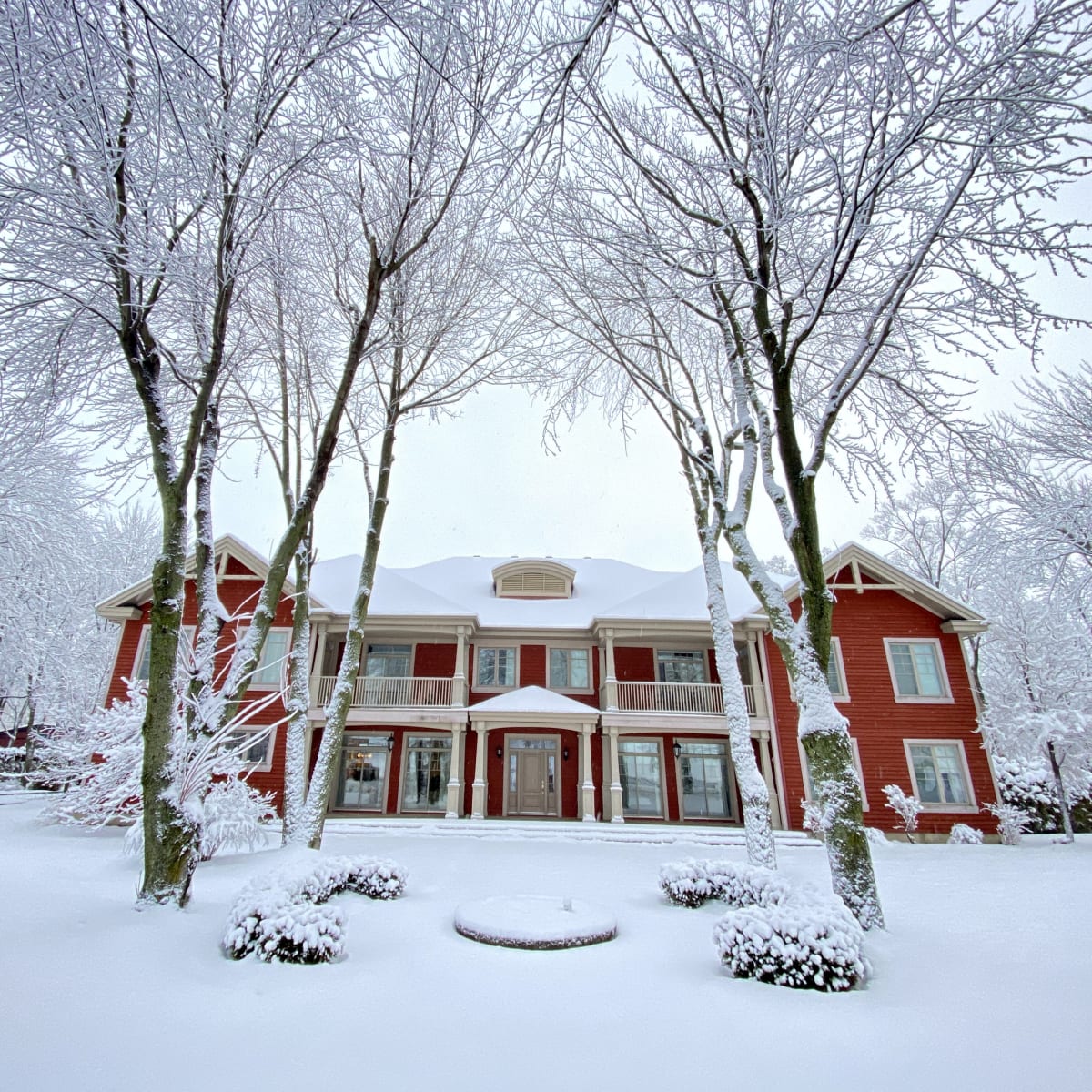 Château Venise - Extérieur du chalet en hiver