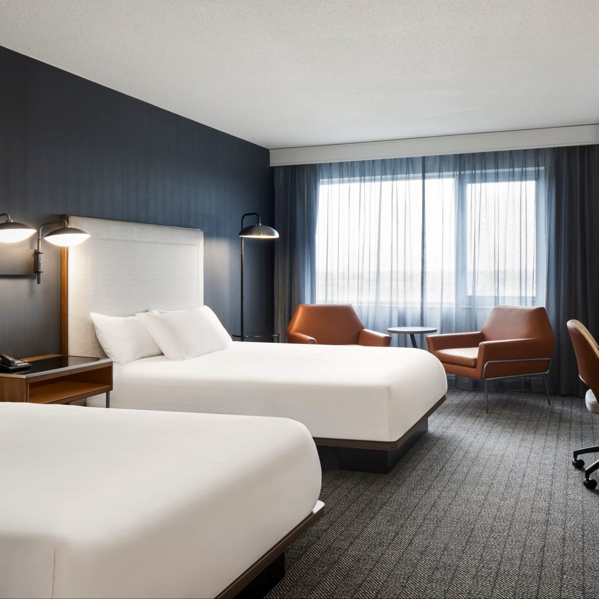 Courtyard by Marriott Aéroport de Montréal - Chambre avec deux lits
