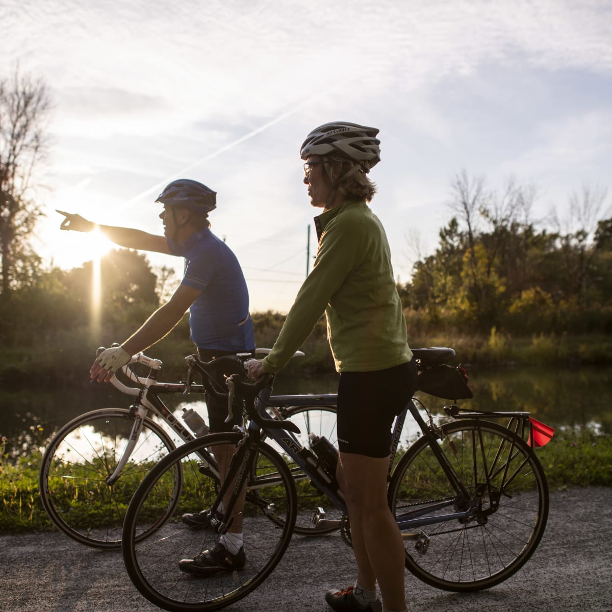 Randonnée en vélo le long du canal de Chambly