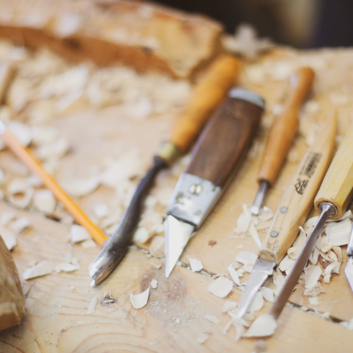 Outils de gravure sur bois