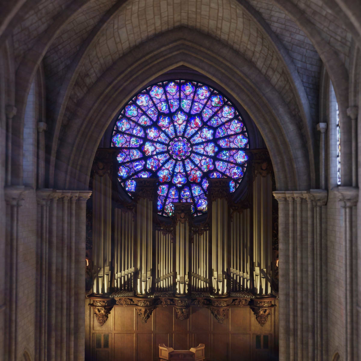 Éternelle Notre-Dame - Intérieure d'une cathédrale.