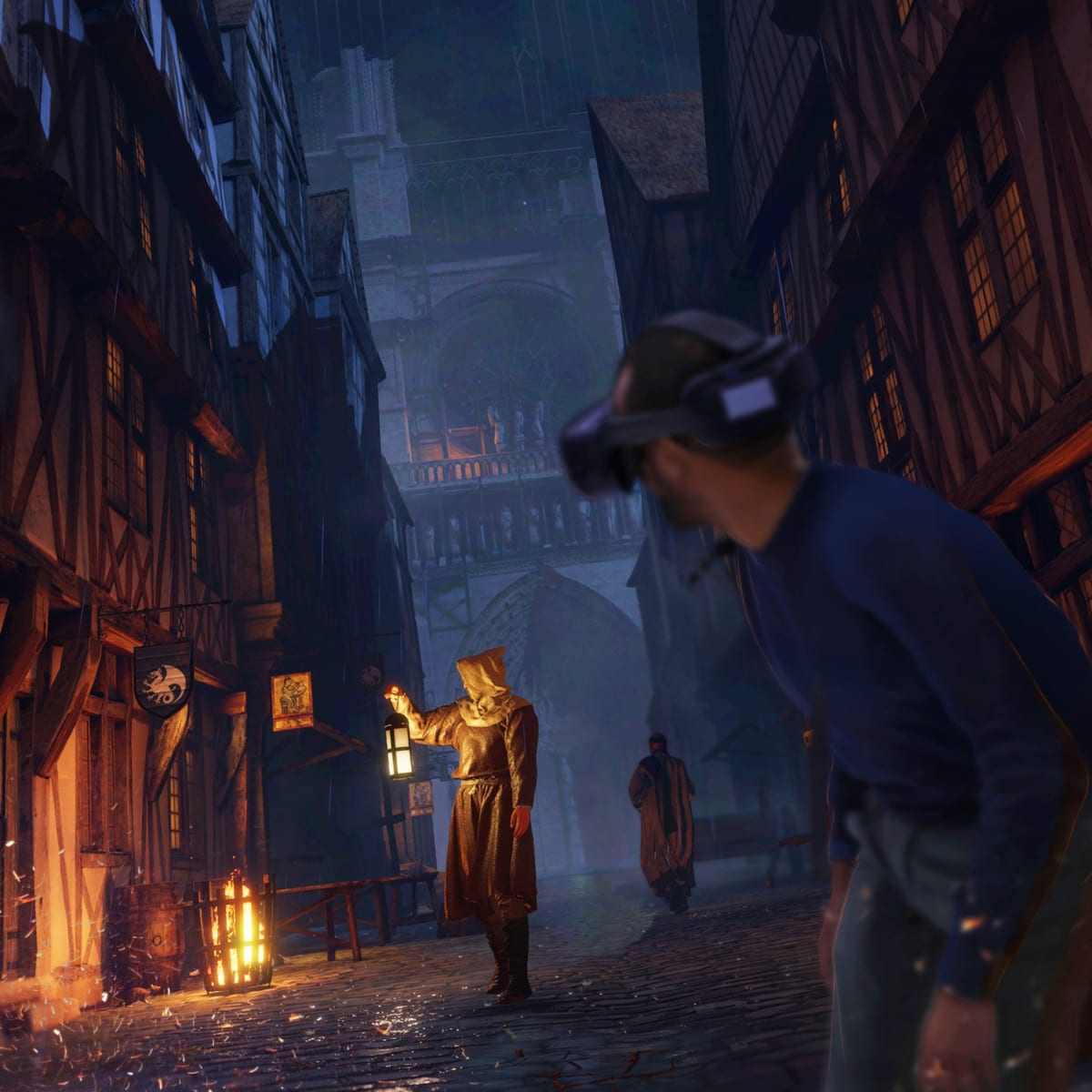 Éternelle Notre-Dame - Deux personnes avec un casque de réalité virtuelle.