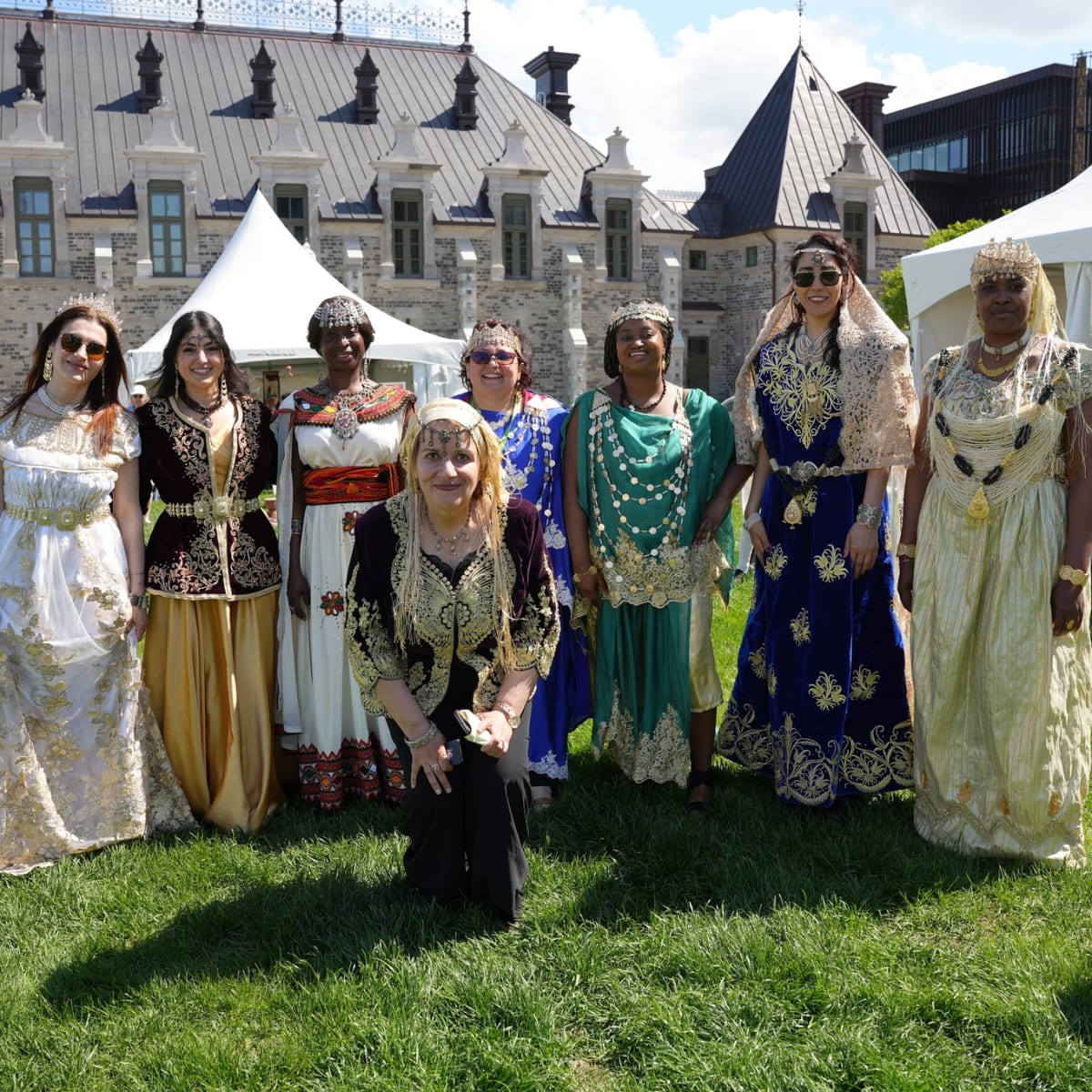 AfriCa Fest - A group of women, dressed in traditional dresses