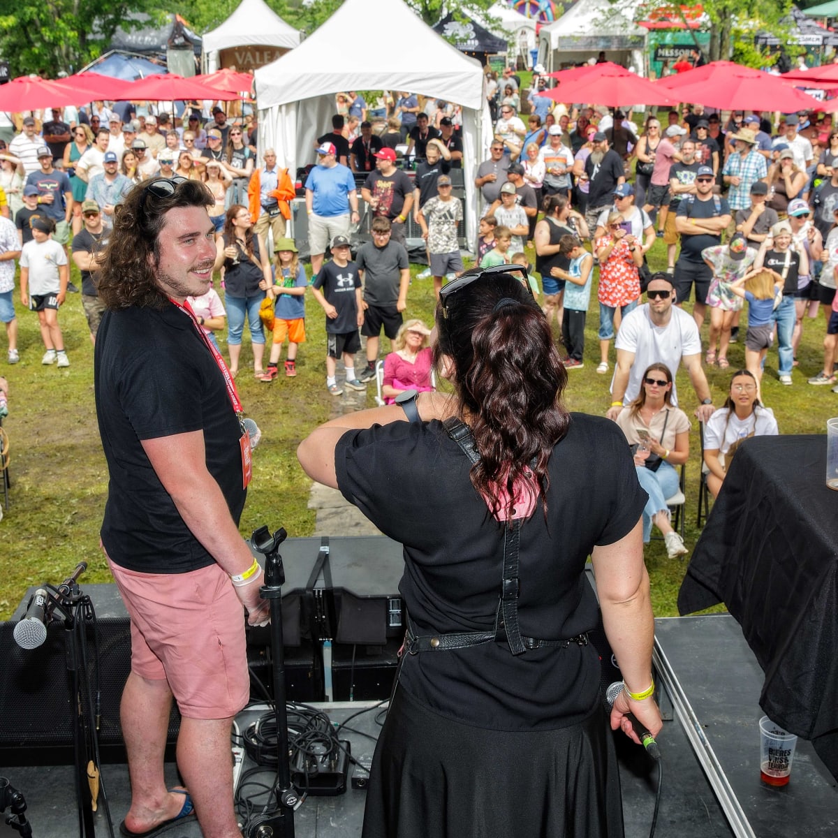 Foule au festival Bières vins & terroir.