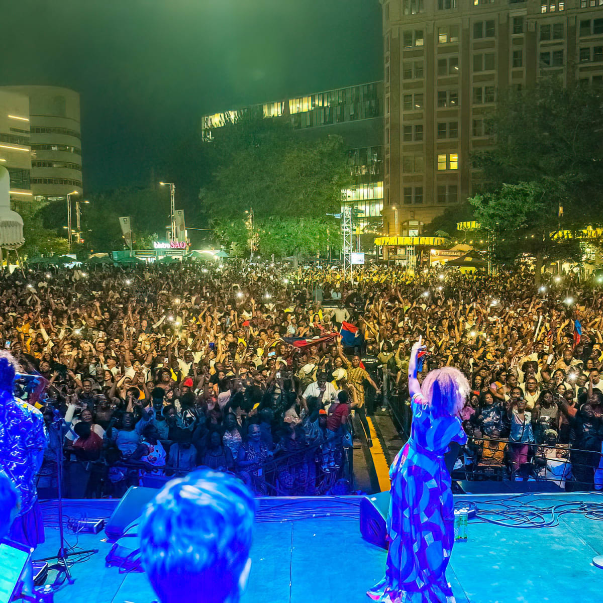 Festival international Nuits d'Afrique - Artistes sur une scène