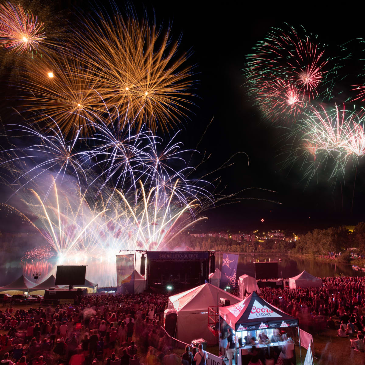 feux d'artifice.