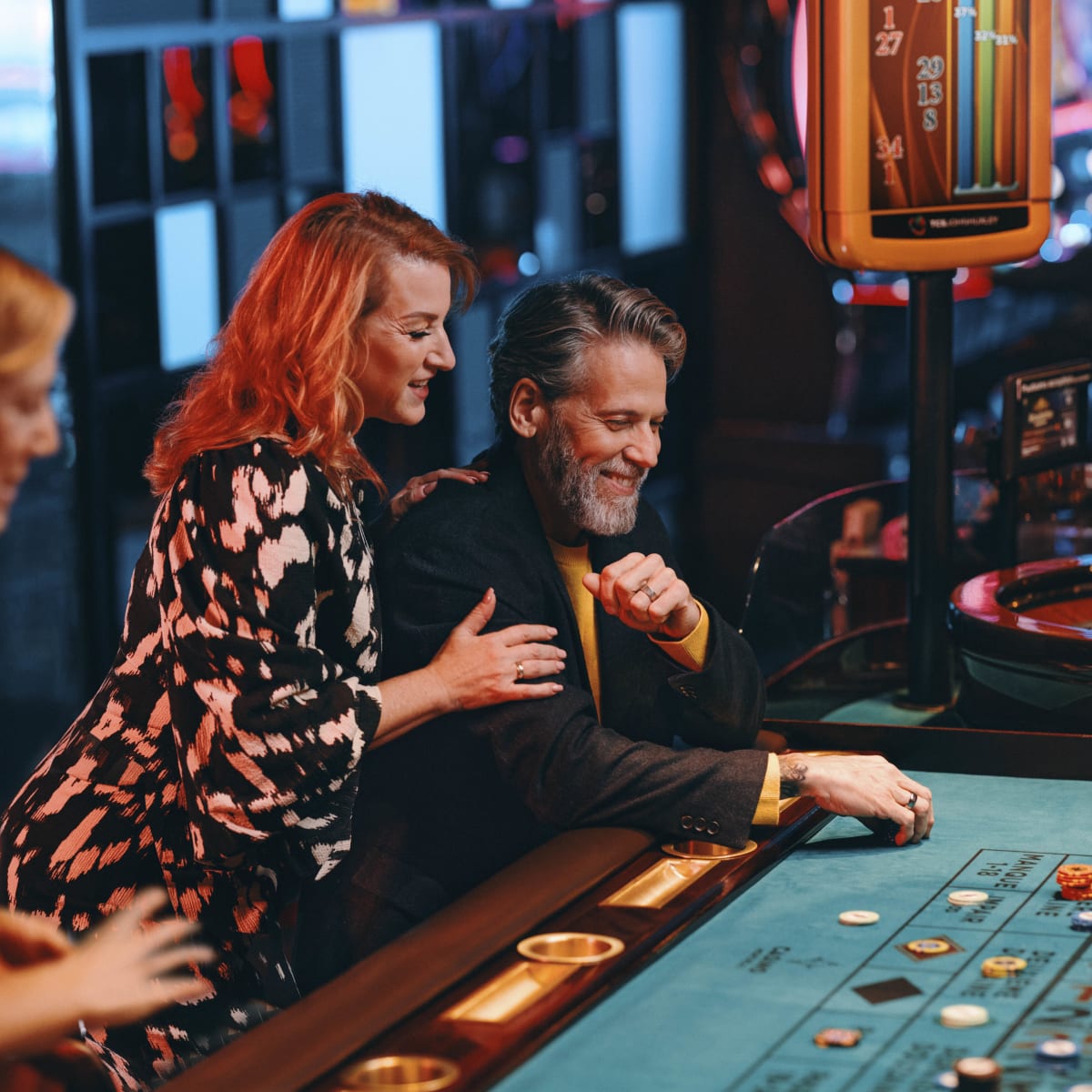 Groupe jouant au Casino.
