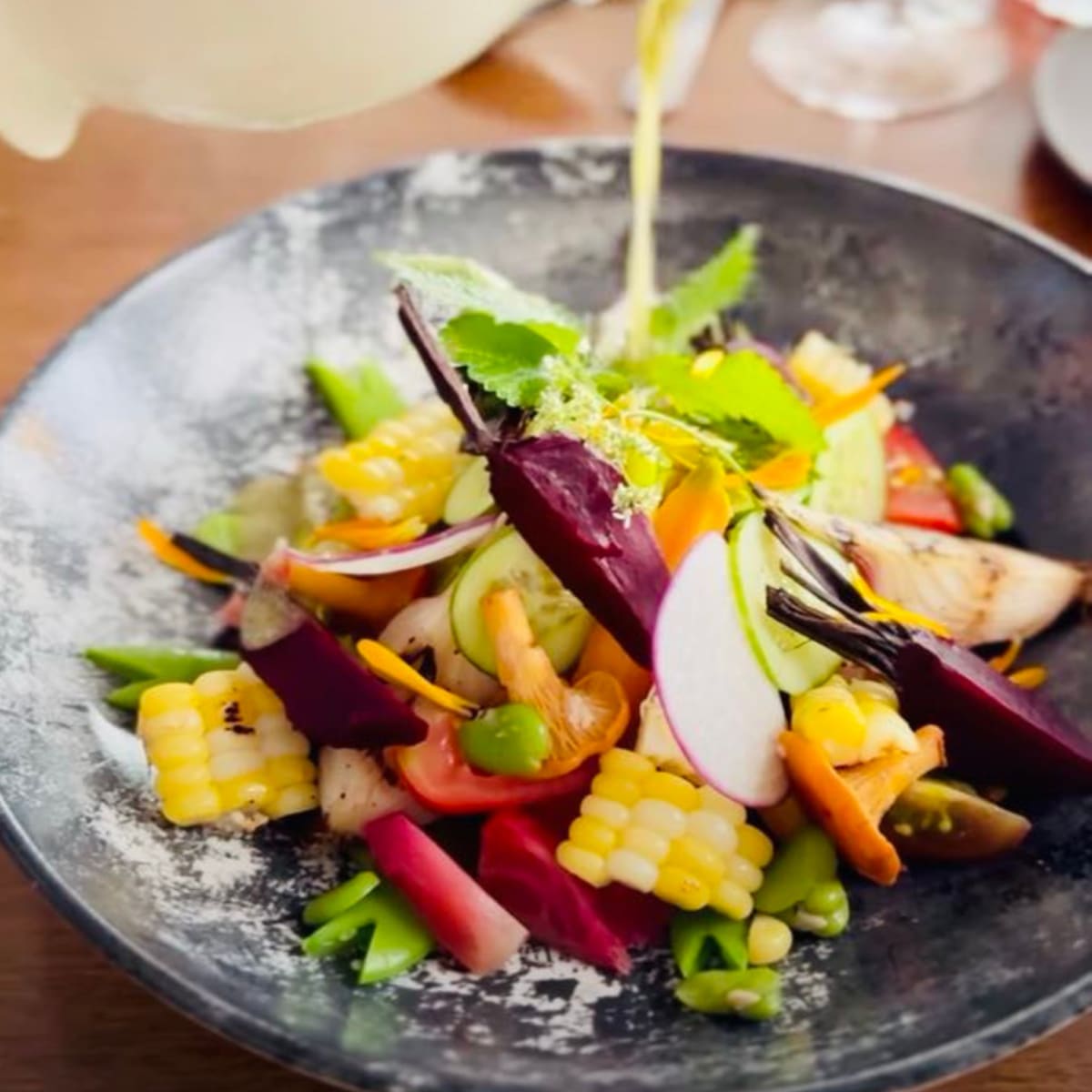 Une assiette de salade