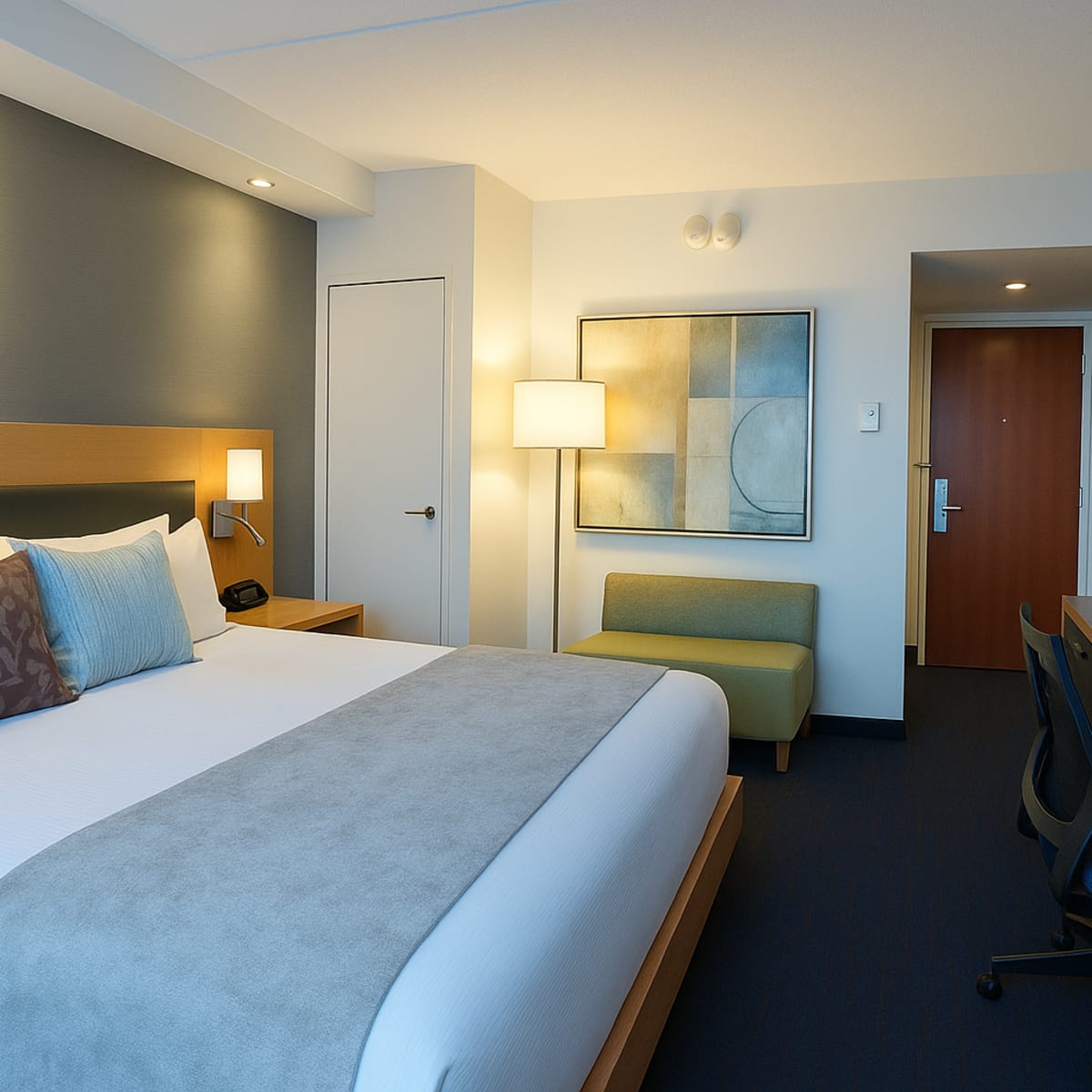 Chambre de l'hôtel Forestel