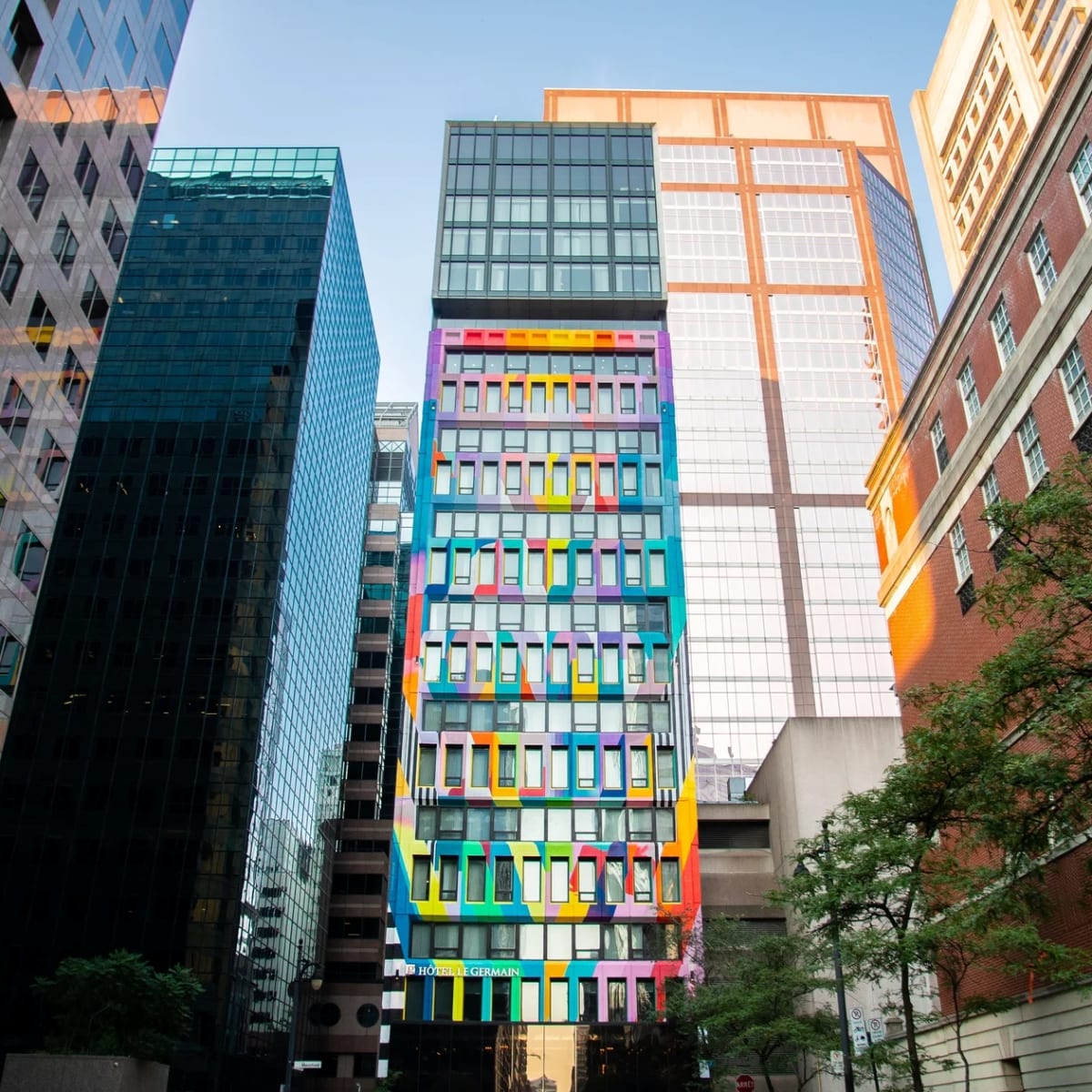 Hôtel Le Germain Montréal - Grande bâtisse colorée