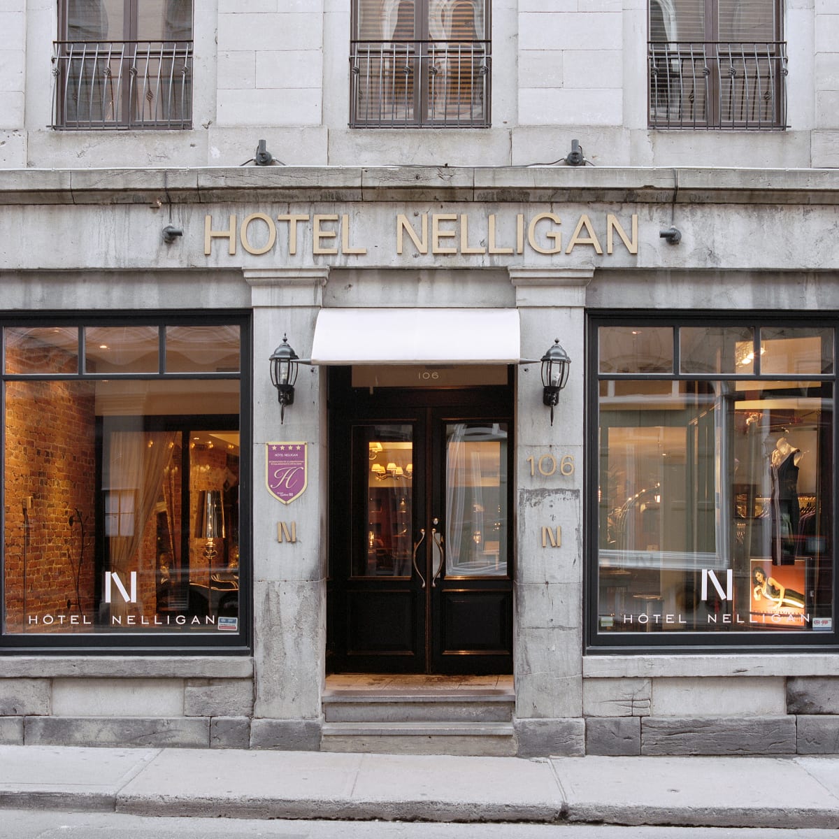 Façade de l'Hôtel Nelligan