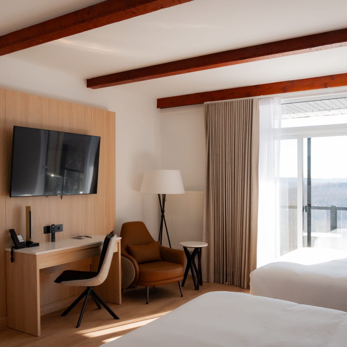 Hotel room at Hôtel Mont Gabriel.