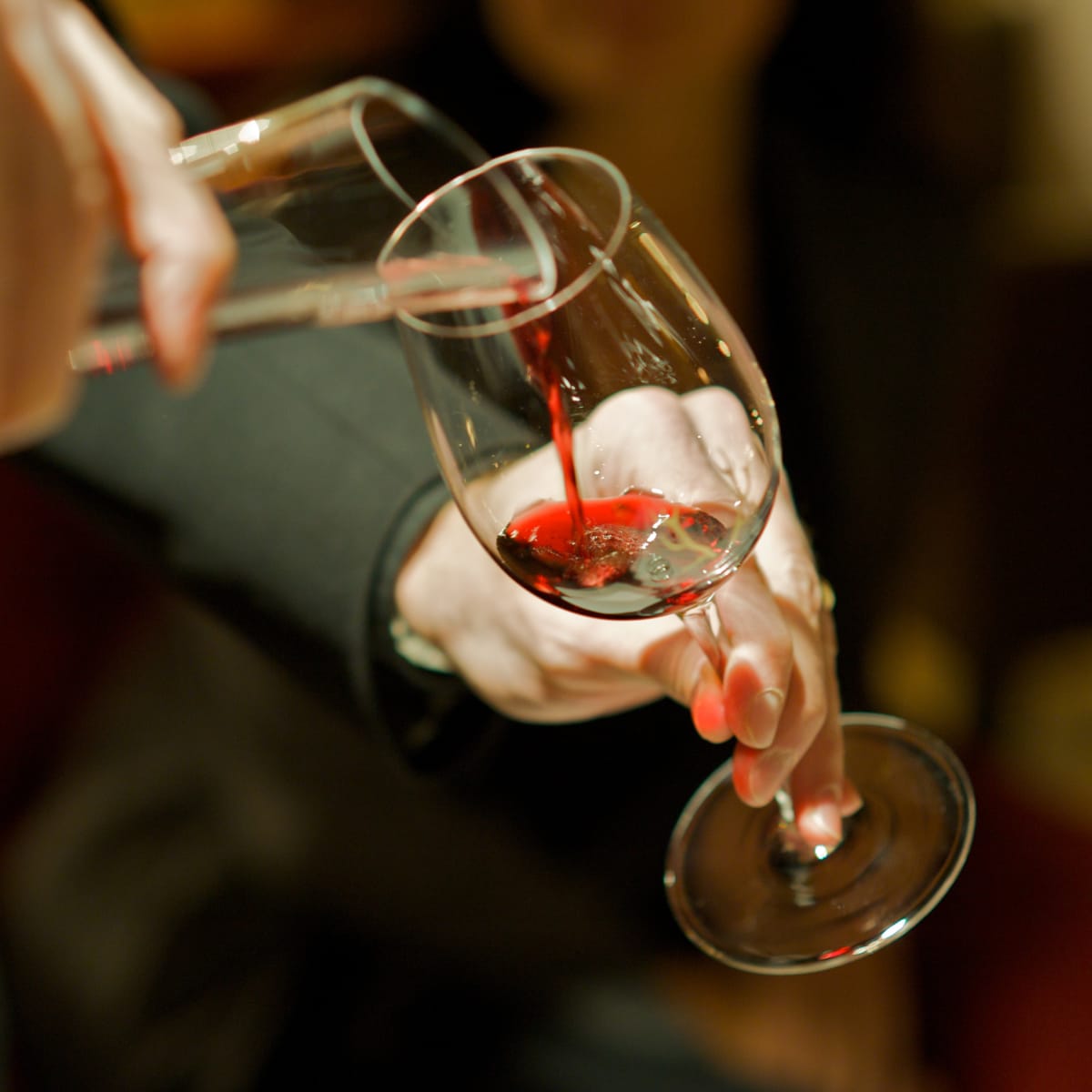 Service de vin.