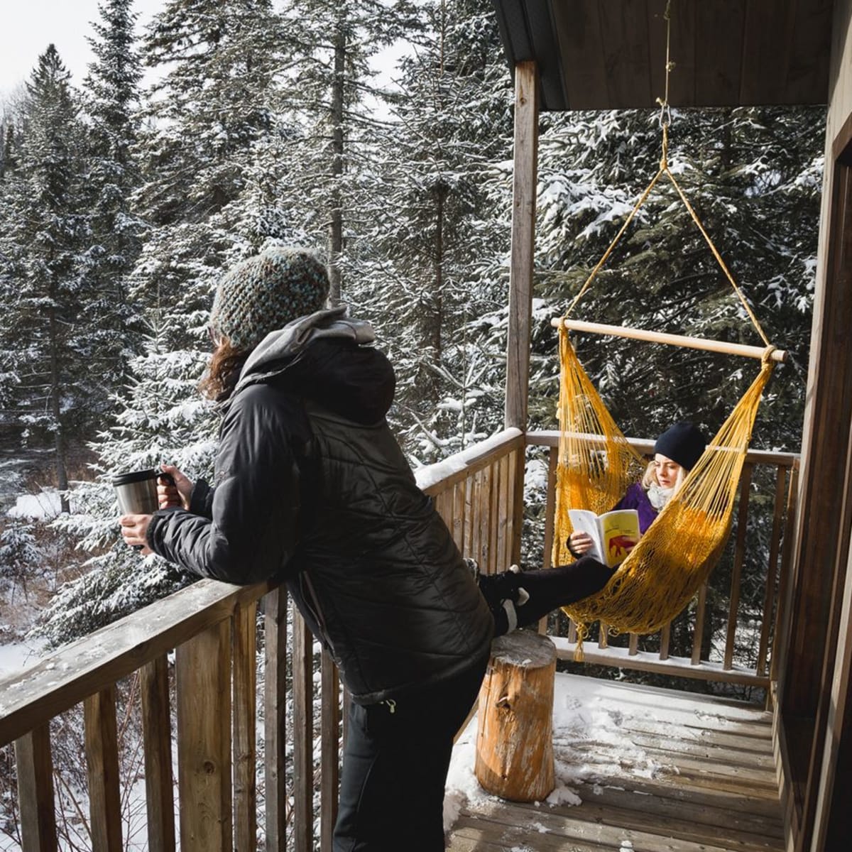 Kabania en hiver.