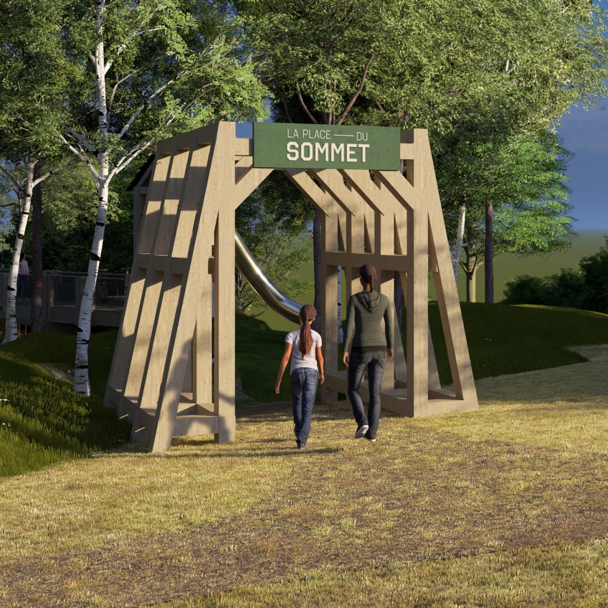 Entrée, La Place des Sommets.