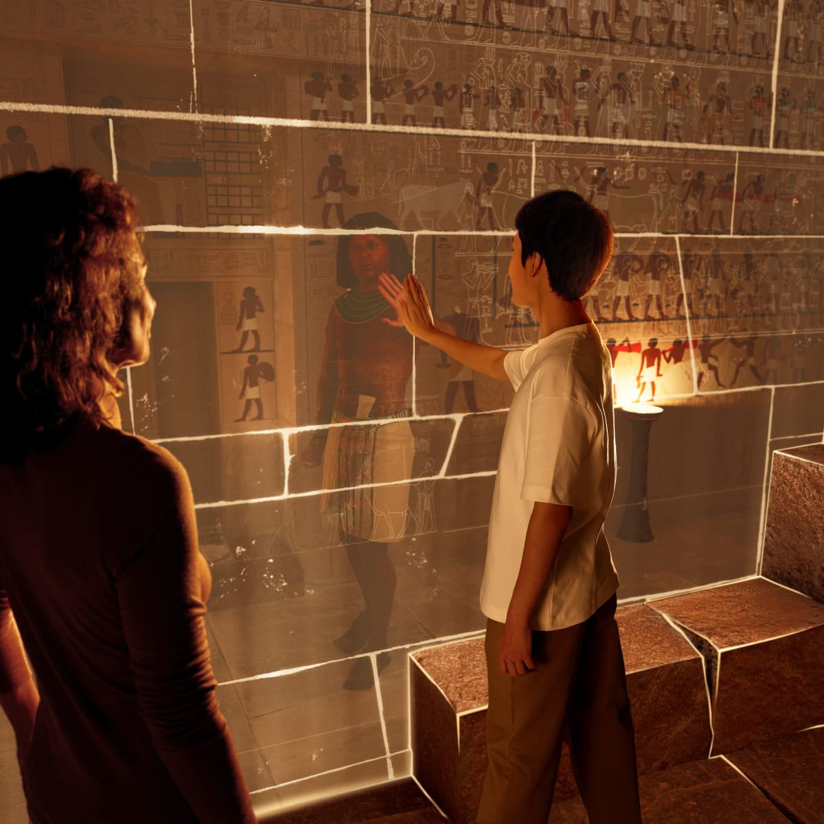 Intérieur d'une pyramide