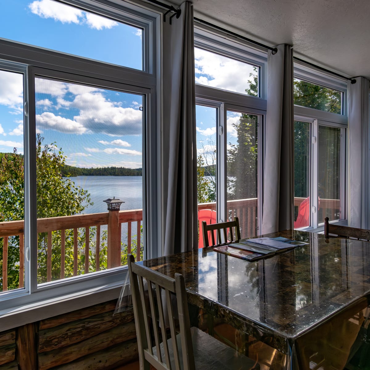 Chalet de la Pourvoirie Baie-Sainte-Catherine.