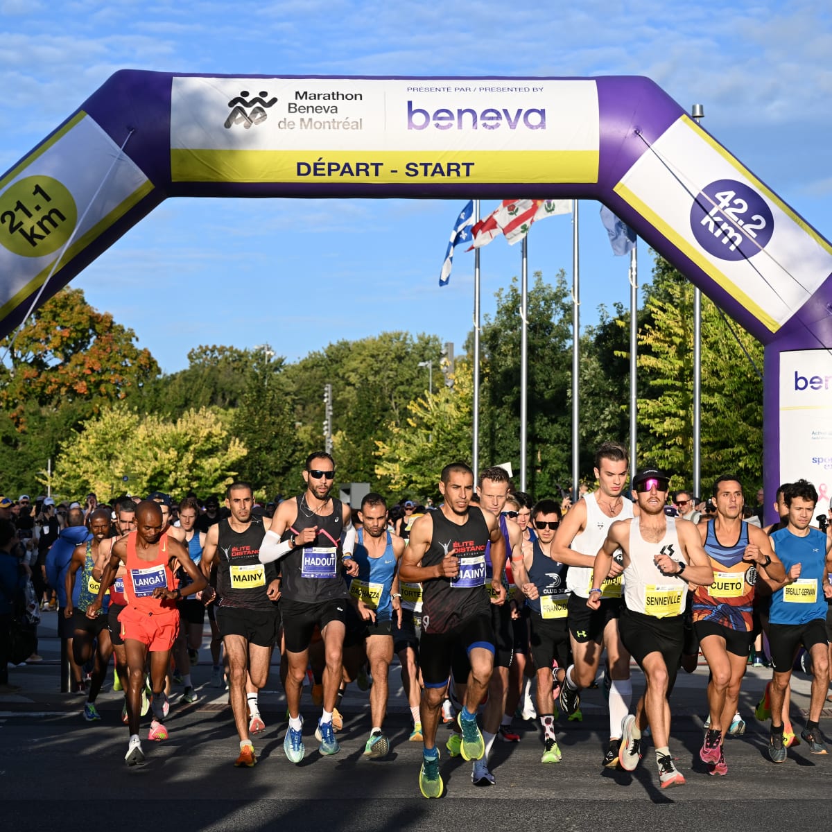Marathon Beneva de Montréal - Départ d'un marathon