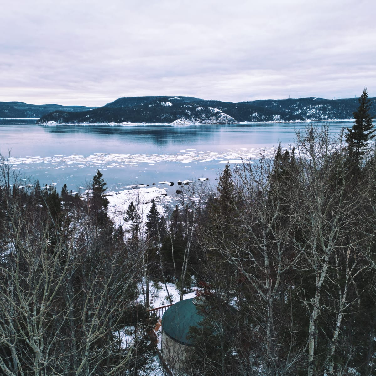 Prenez la route et découvrez votre Côte-Nord en hiver! - Paysage hivernal de Sacré-Coeur