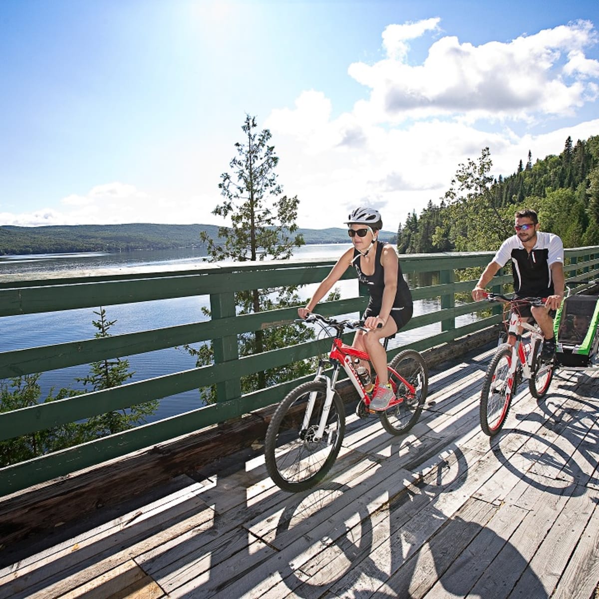 Visitez le Témiscouata, un secret bien gardé du Bas-Saint-Laurent - Vélo, Parc linéaire interprovincial Petit Témis