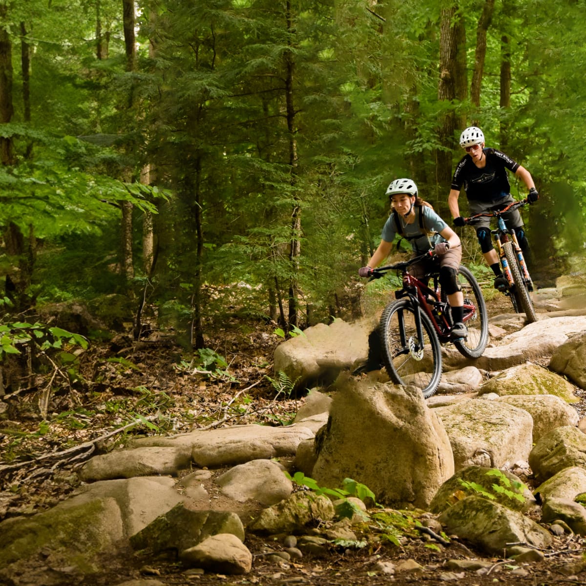 Vélo au Mont Rigaud.