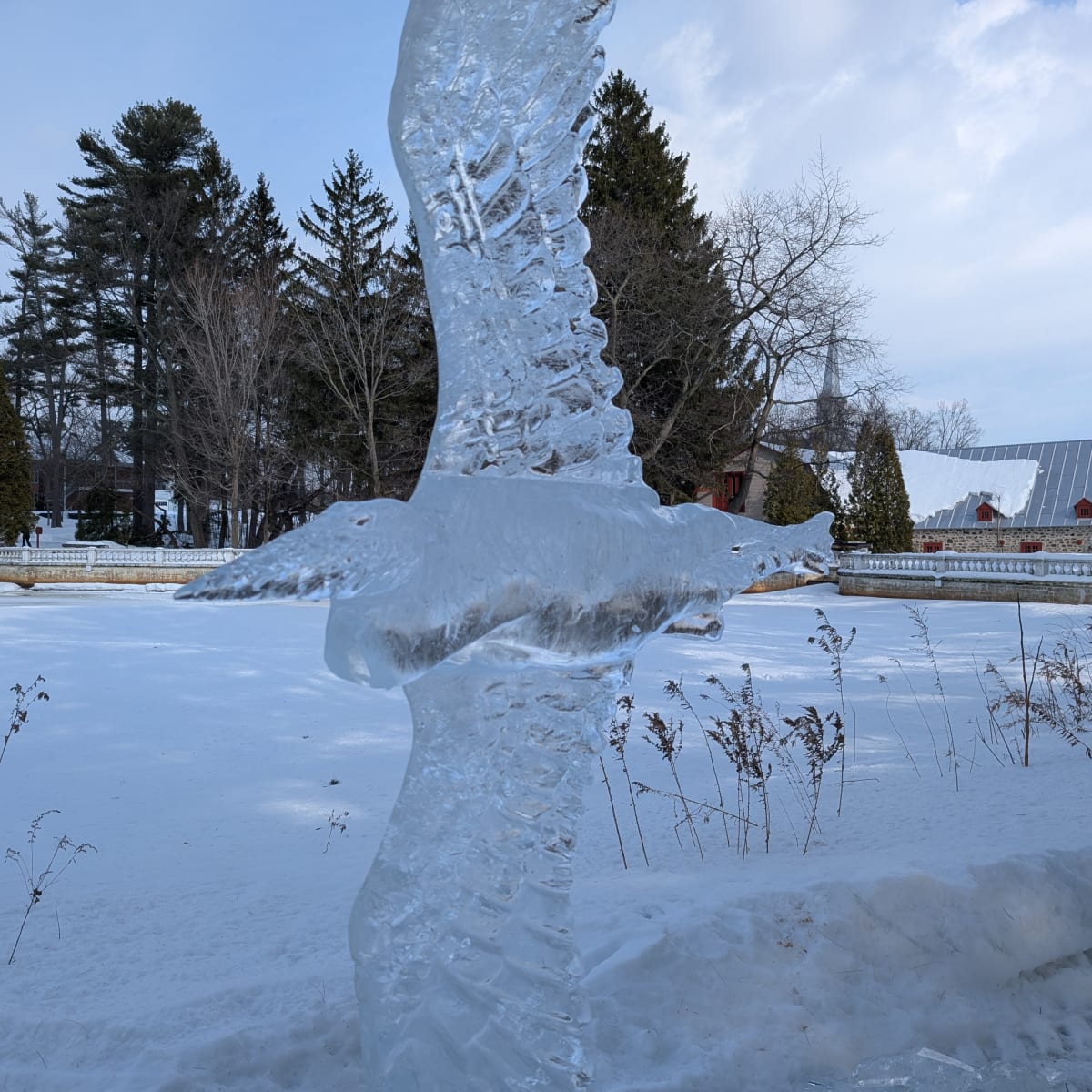 Sculpture de glace.