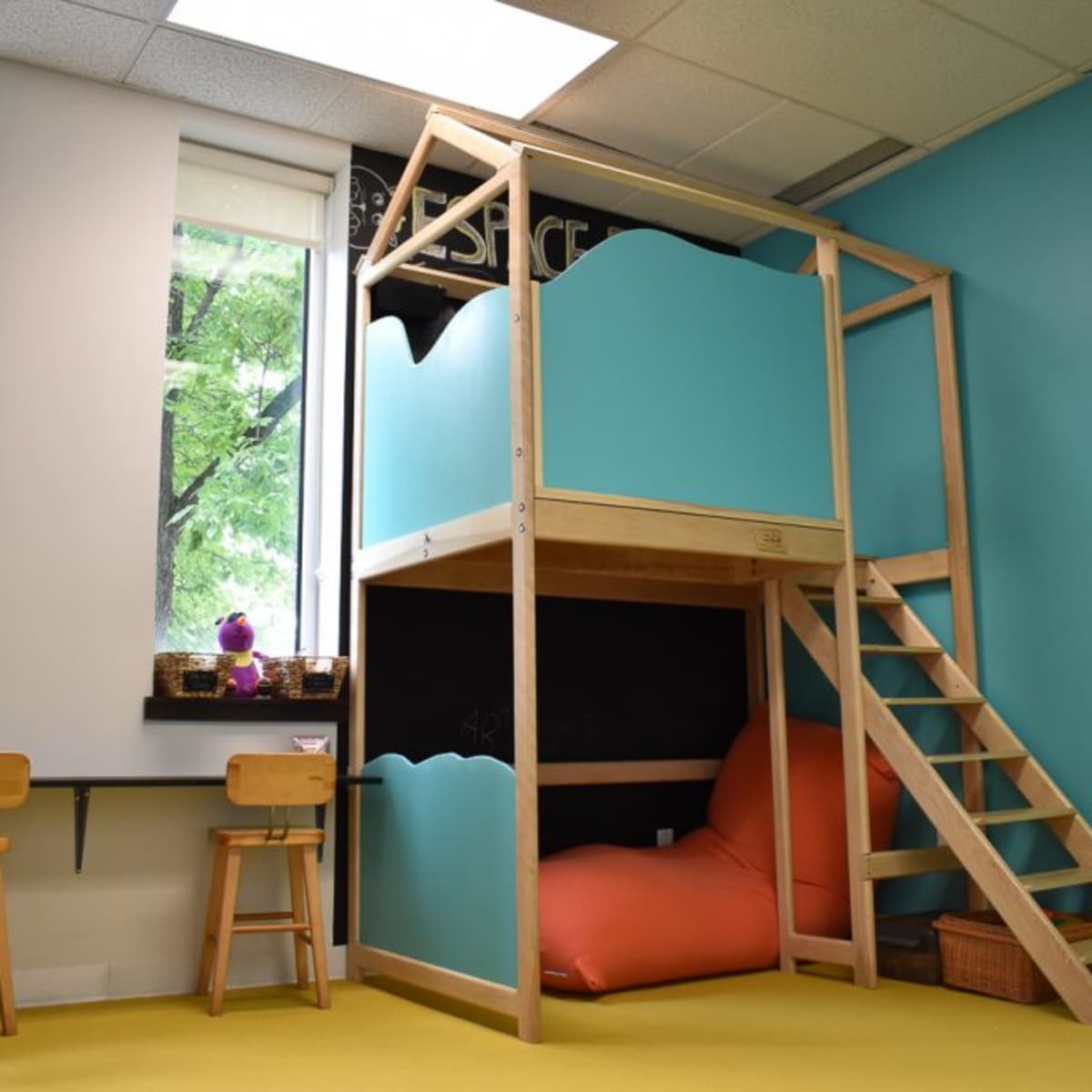MA, Rouyn-Noranda Art Museum - Wooden playhouse for children