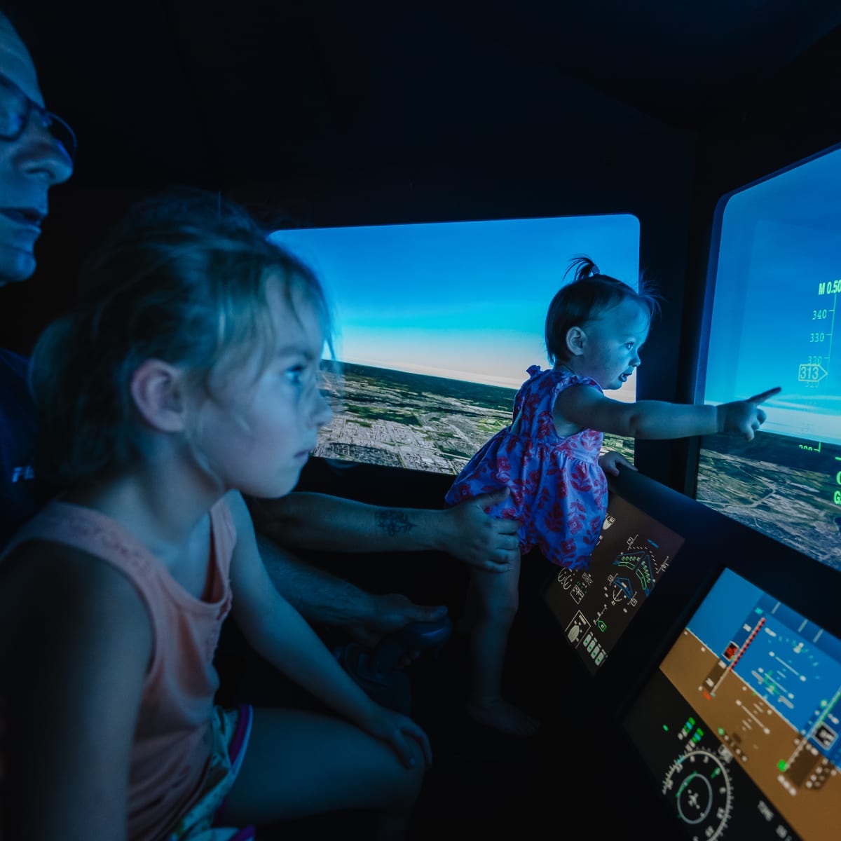 Simulateur de conduite d'un avion