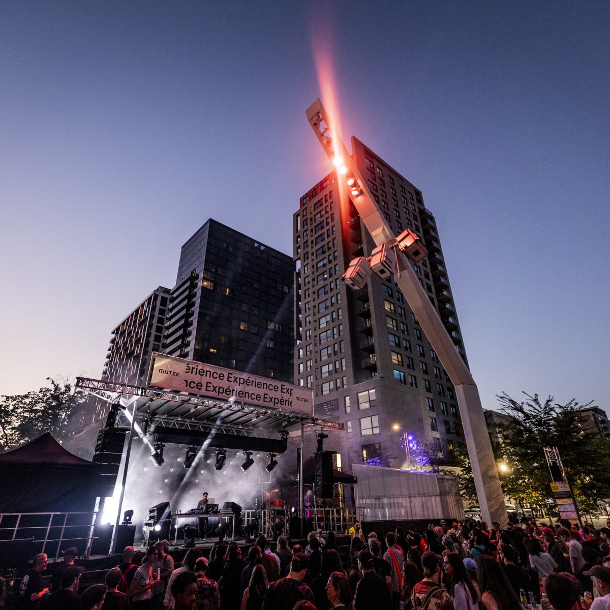 Crowd at the MUTEK Festival