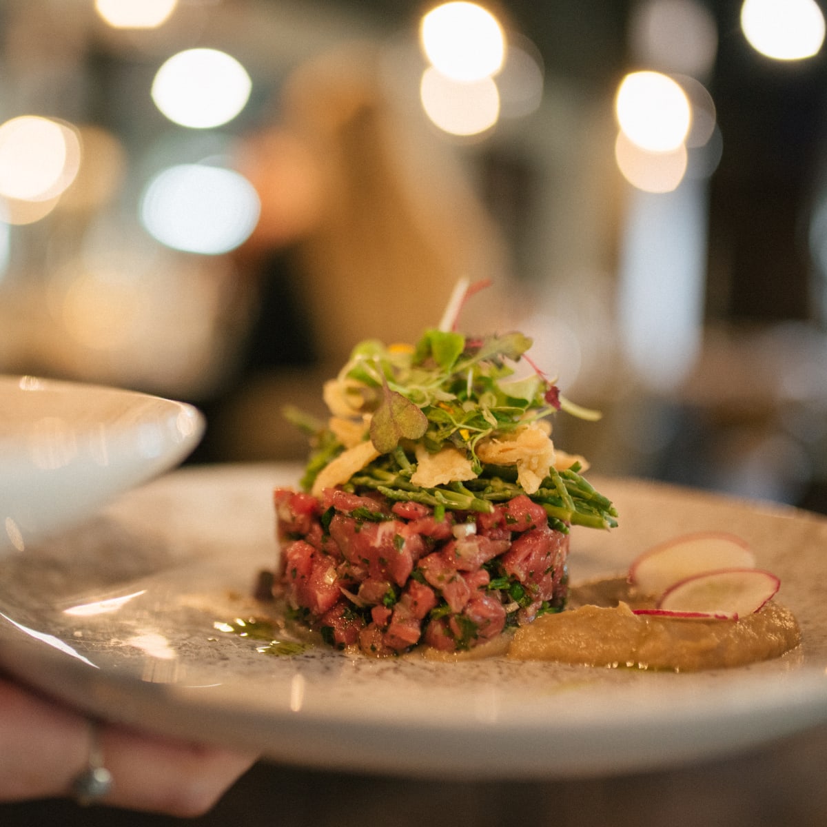 Assiette de tartare. 