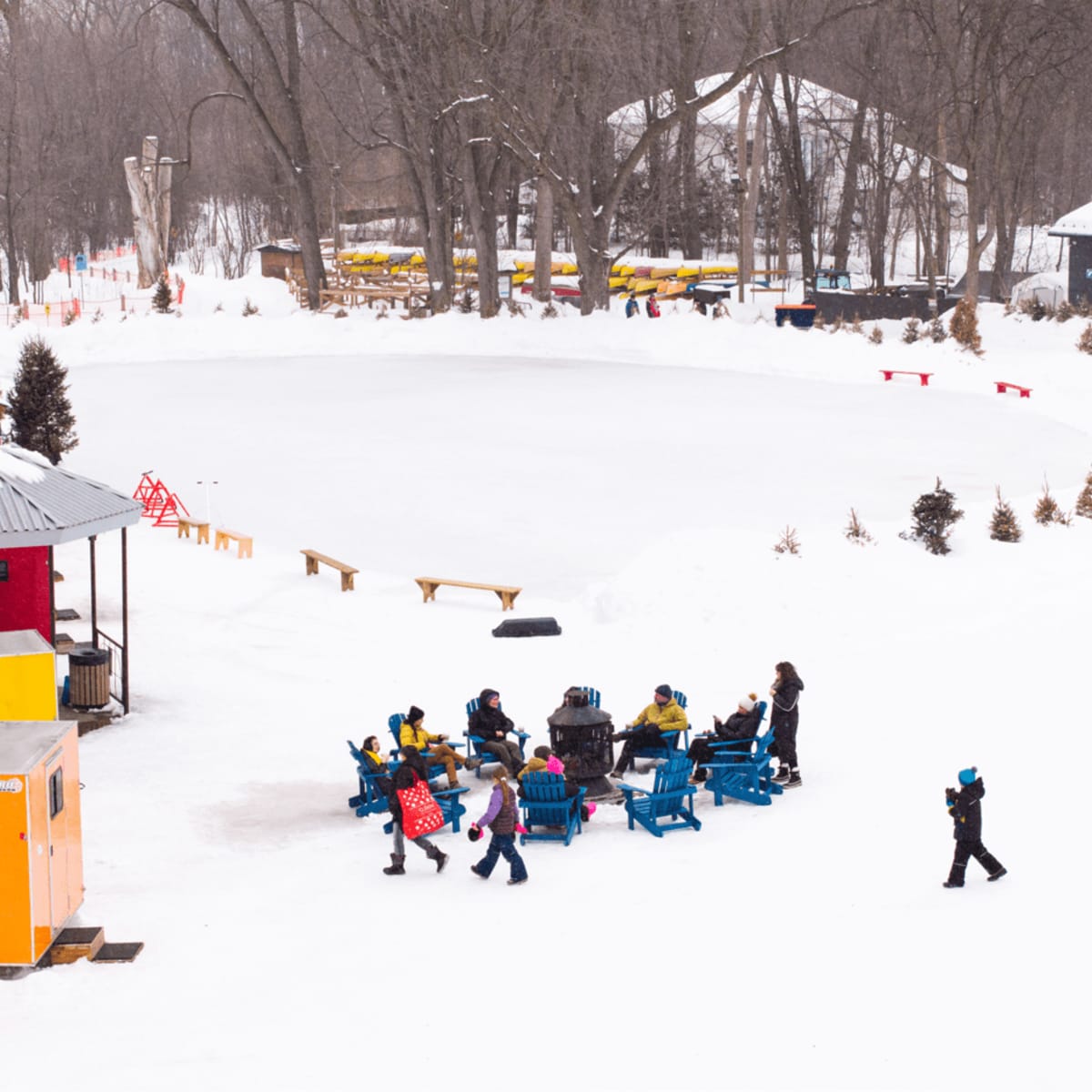Le Parc de la Rivière-des-Mille-Îles en hiver.