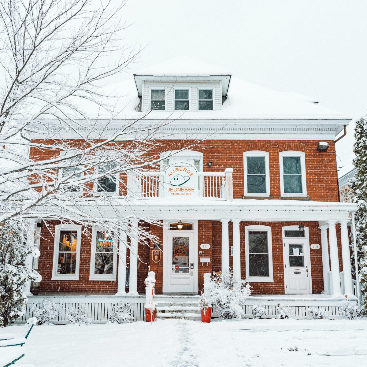 Auberge Jeunesse Magog-Orford en hiver