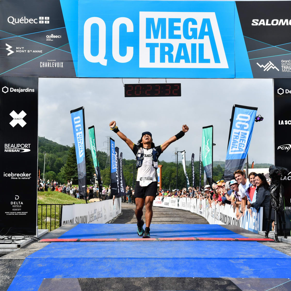 Arrivé au Québec Mega Trail.